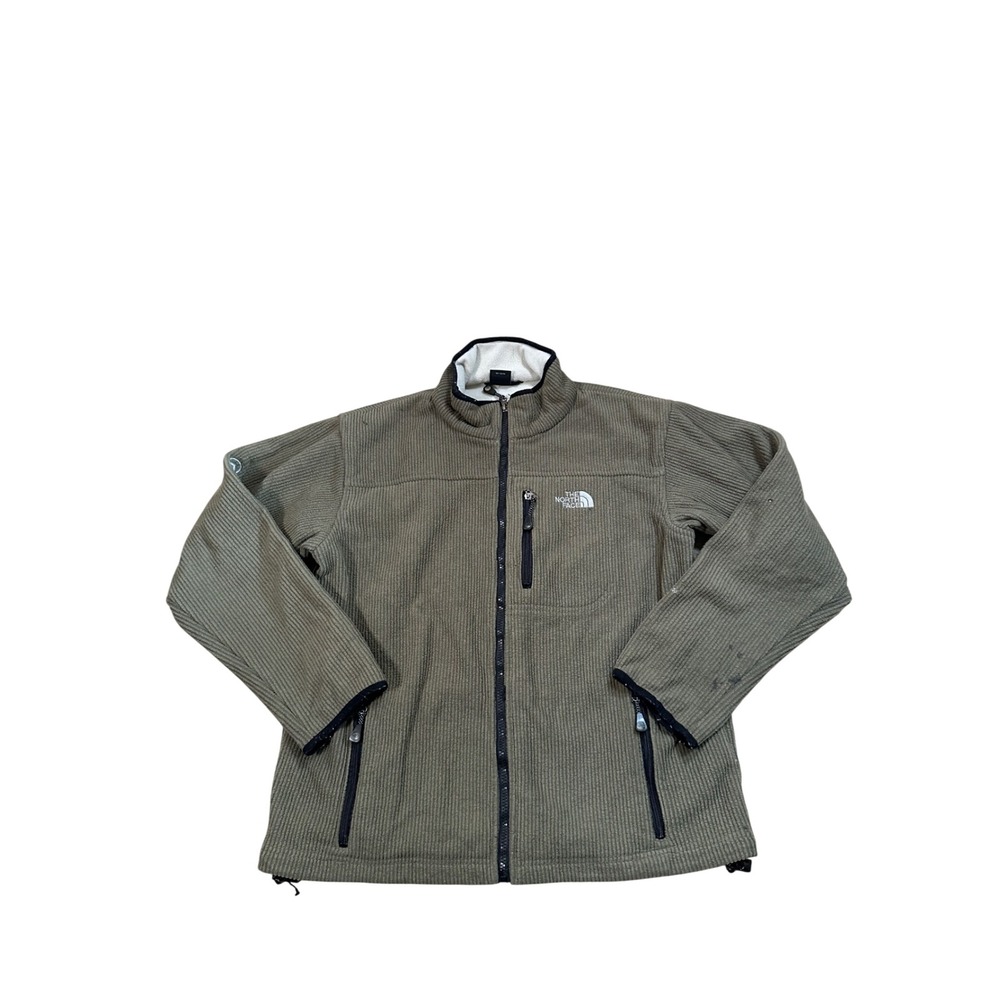 The North Face Summit Series Windstopper Fleece Jacket Olive Green Mens Large